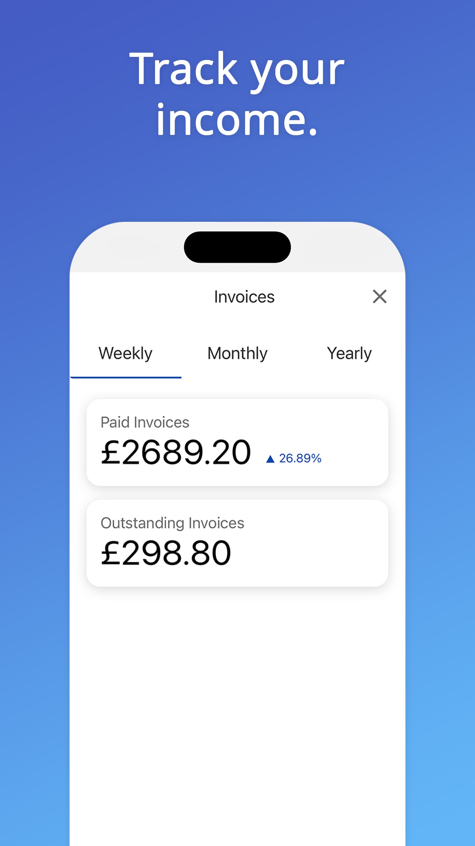 Track your income